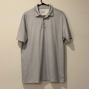 🆕 Adidas Zig-Zag Pattern Polo - Gray & White